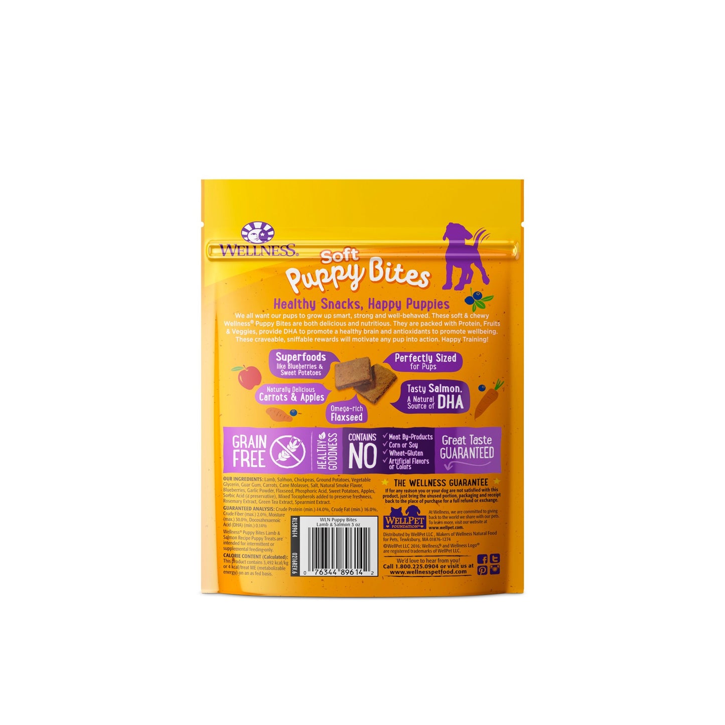 Wellness Puppy Bites Soft Lamb & Salmon Dog Treats