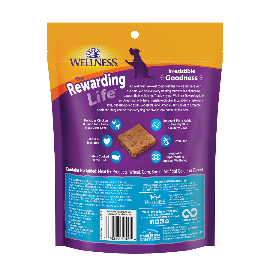 Wellness Rewarding Life Chicken & Lamb Dog Treats