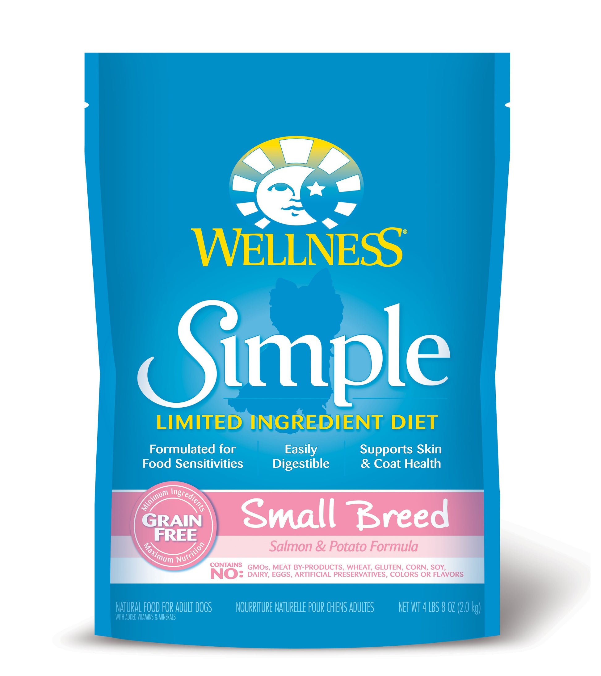 Wellness Simple Small Breed Salmon & Potato Recipe Dog Dry Food for Sensitive Stomachs