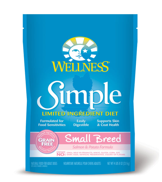 Wellness Simple Small Breed Salmon & Potato Recipe Dog Dry Food for Sensitive Stomachs