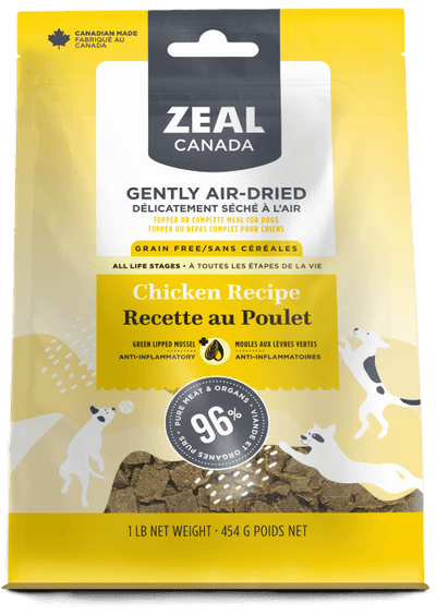 Zeal Canada Air-Dried Chicken Dog Food - High Protein Grain-Free Formula