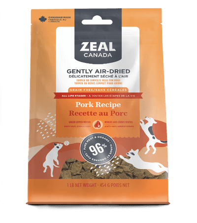 Zeal Canada Air-Dried Pork Recipe Dry Dog Food – Premium Grain-Free Dog Food in Singapore