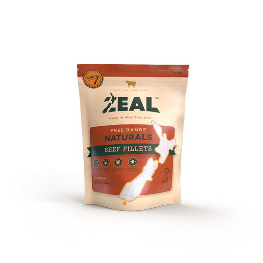 Zeal Free Range Beef Fillets Dog Treats