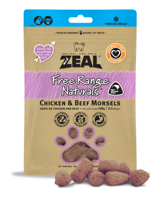 Zeal Chicken & Beef Morsels Dog and Cat Treats