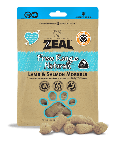 Zeal Lamb & Salmon Morsels Dog and Cat Treats