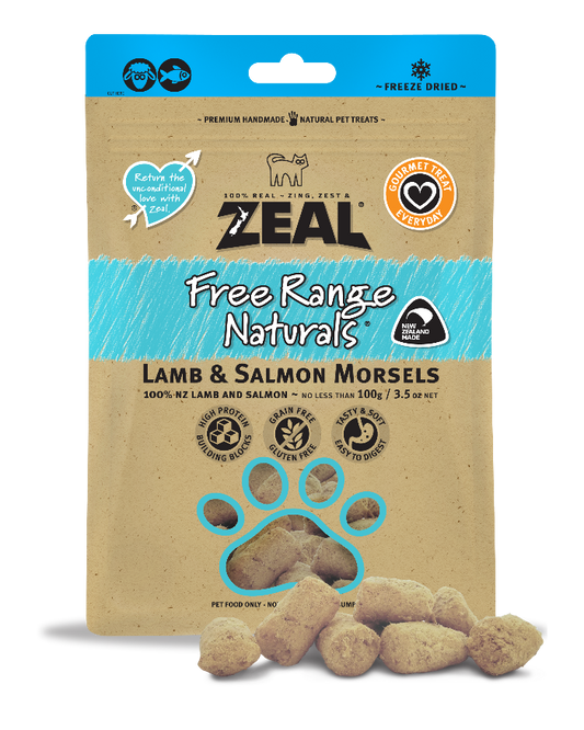 Zeal Lamb & Salmon Morsels Dog and Cat Treats