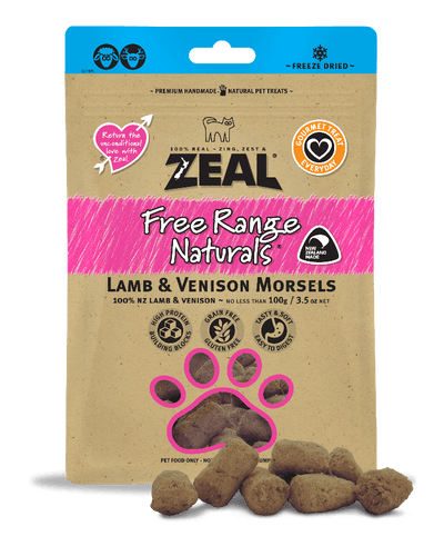 Zeal Lamb & Venison Morsels Dog and Cat Treats