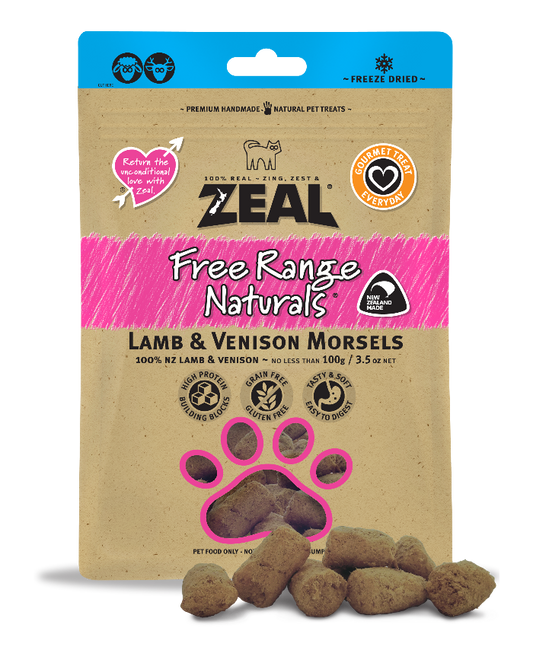 Zeal Lamb & Venison Morsels Dog and Cat Treats