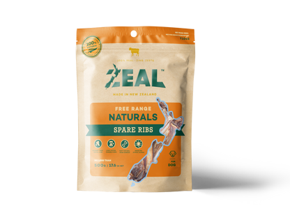 Zeal Free Range Spare Ribs Dog Treats