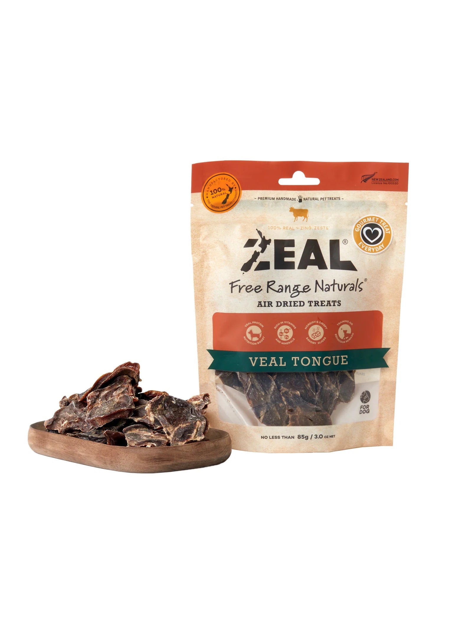 Zeal Veal Tongue Dog Treats