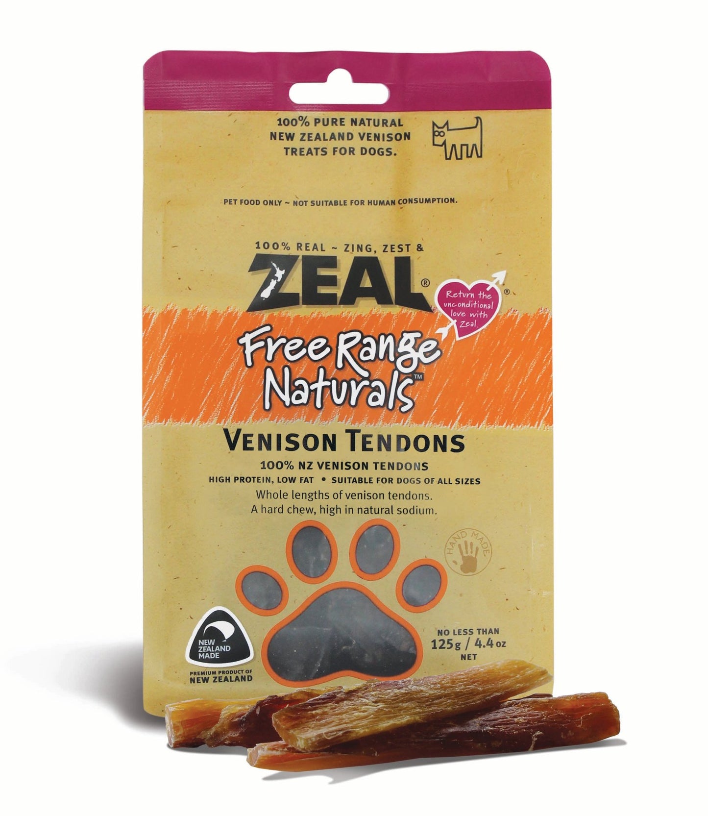 Zeal Venison Tendon Dog Treat