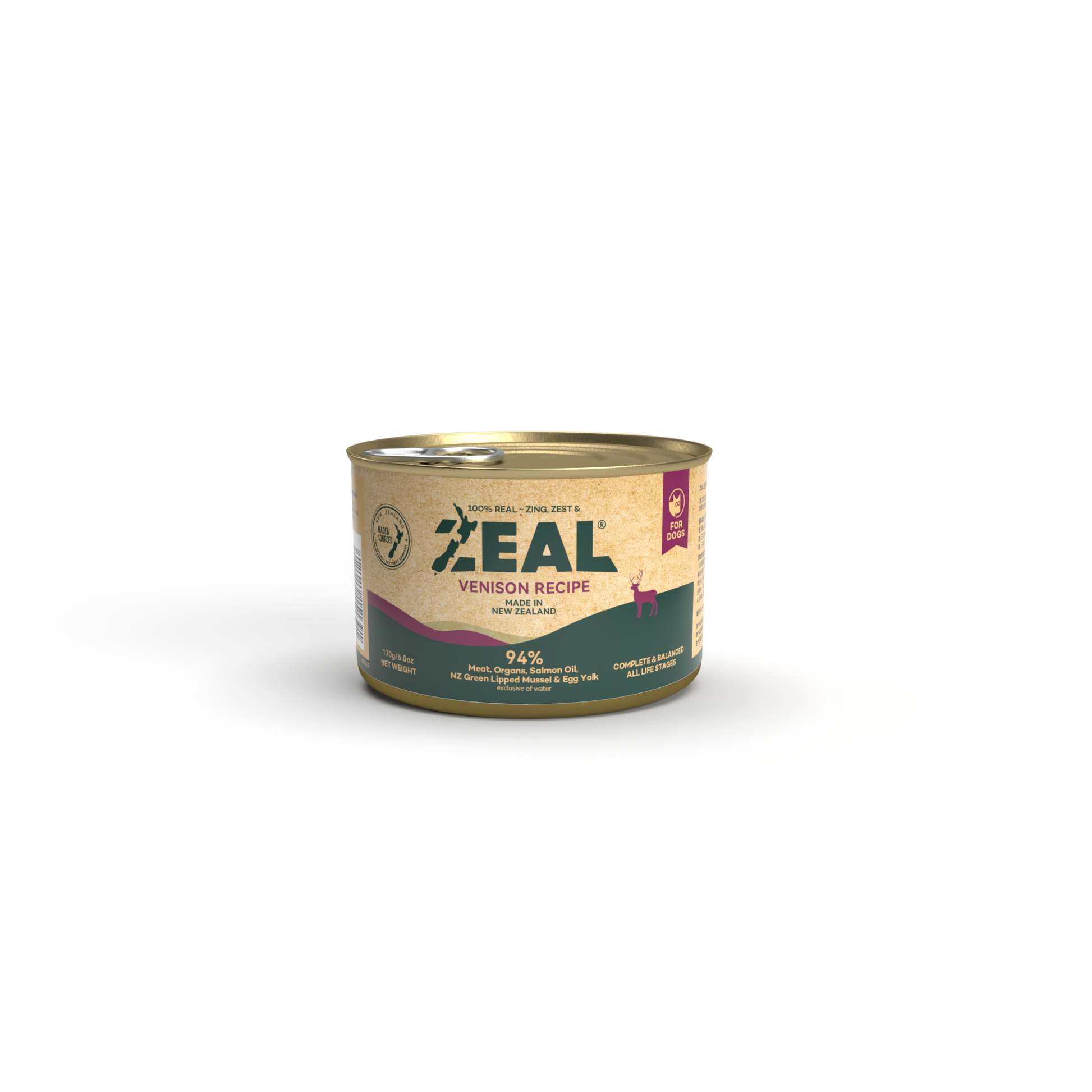 Zeal Venison Grain-Free Dog Wet Food