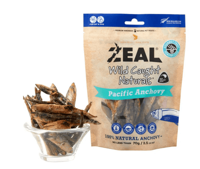 Zeal Wild Caught Pacific Anchovy Dog and Cat Treats 70G
