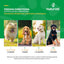 Feeding directions for NaturVet Advanced Probiotics & Enzymes Scoopables showing portion sizes for different dog weights.