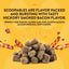Scoopables dog supplement chunks with hickory smoked bacon flavor, ideal for picky eaters and effective for digestion.