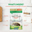 NaturVet Advanced Probiotics & Enzymes Scoopables packaging highlighting digestive support and probiotic ingredients.