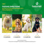 Feeding directions for NaturVet Digestive Enzymes Powder with pre and probiotic for pets by weight.