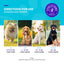Evolutions NaturVet product directions for use with images of dogs and corresponding weight ranges.