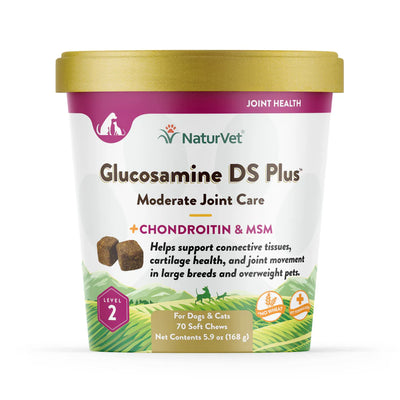 NaturVet Glucosamine DS Plus packaging on a white background