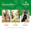 NaturVet product packaging with images of dogs and usage directions on a green background