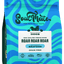 Blue packaging of Soul Mate roar roar roar seafood dog food with wavy design