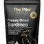 The Paw Grocer Freeze Dried Sardines for dogs and cats, rich in Omega 3, 72g pack, single ingredient health treat.
