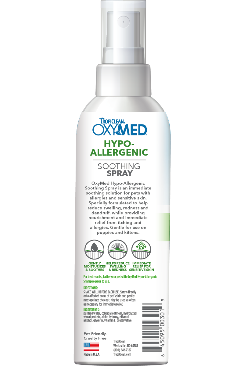 tropiclean hypo allergenic pet spray