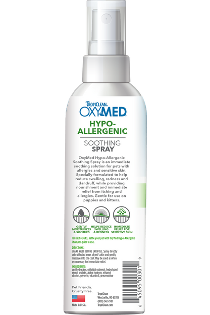 tropiclean hypo allergenic pet spray