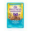 Wellness Appetizing Entrees Flaked Tuna Recipe Wet Cat Food pouch, highlighting real tuna and natural ingredients for cats.